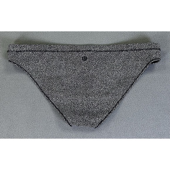 Lululemon Bikini Bottom Womens 2 Black Chakra Suns Out II UPF50 Nylon Low Rise - Picture 1 of 7